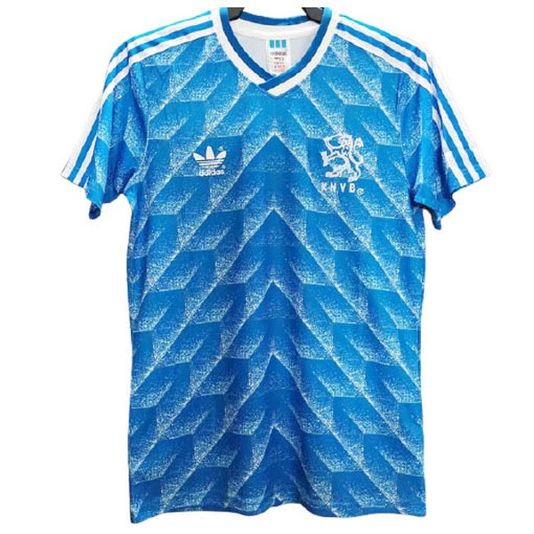 Tailandia Camiseta Países Bajos Segunda Equipación Retro 1988 Azul
